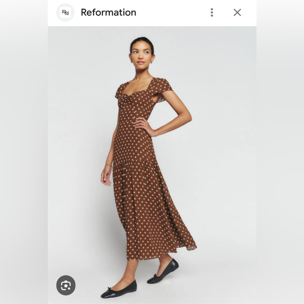 Reformation Myah Polka Dot Maxi Dress (Size 8) - NWOT